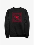 Stranger Things Hellfire Club Pattern Sweatshirt, BLACK, hi-res