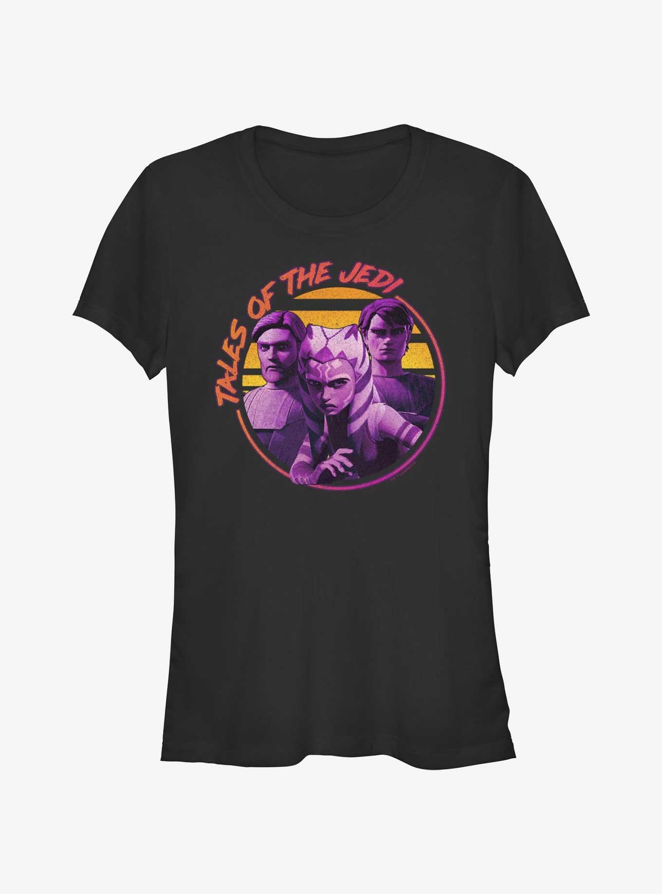 Star Wars: Tales of the Jedi Sunset Tales Ahsoka, Obi-Wan and Anakin Girls T-Shirt, , hi-res