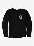 Wednesday Nevermore Academy Crest Sweatshirt, , hi-res