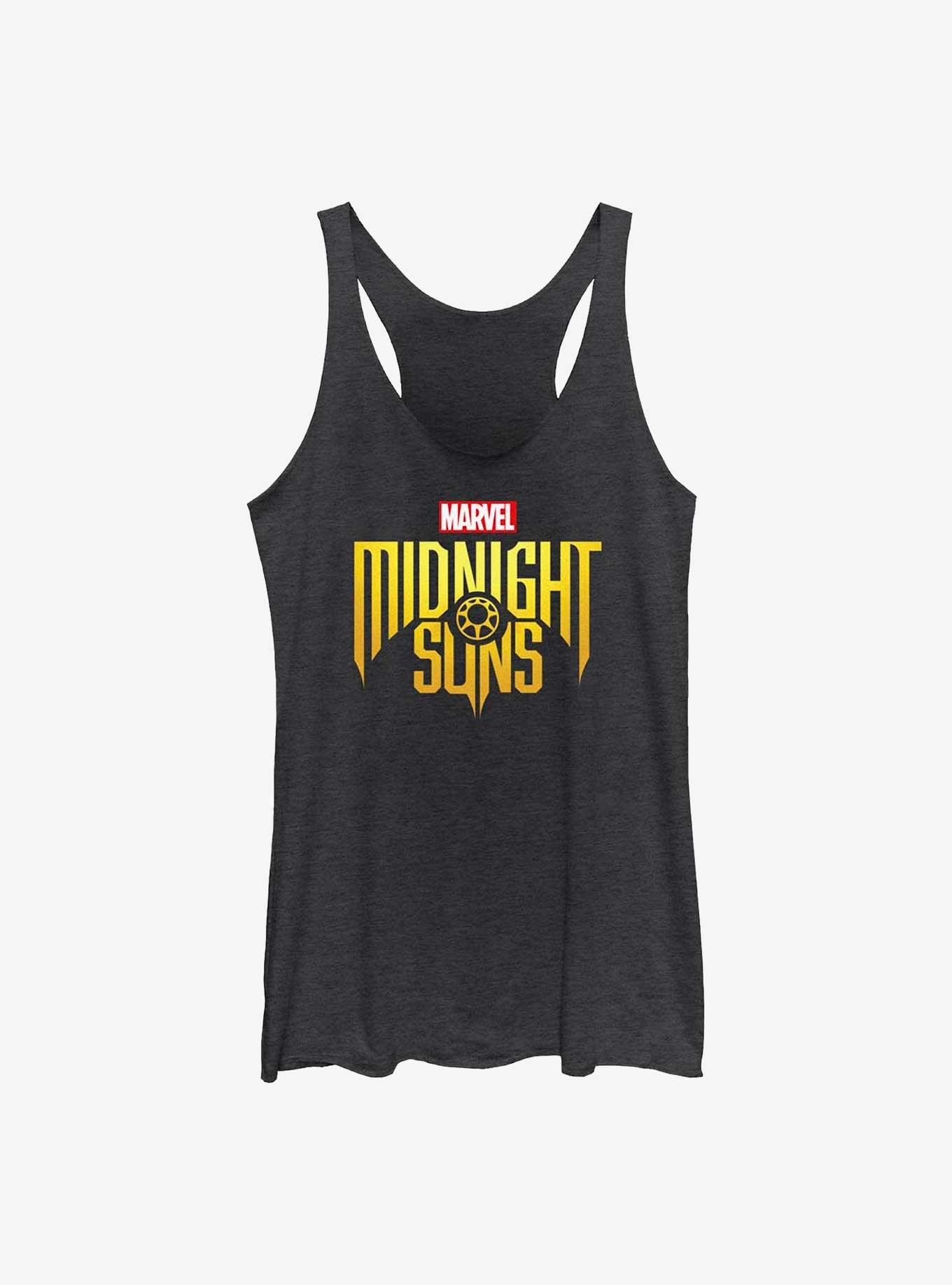 Marvel Midnight Suns Logo Girls Tank, BLK HTR, hi-res