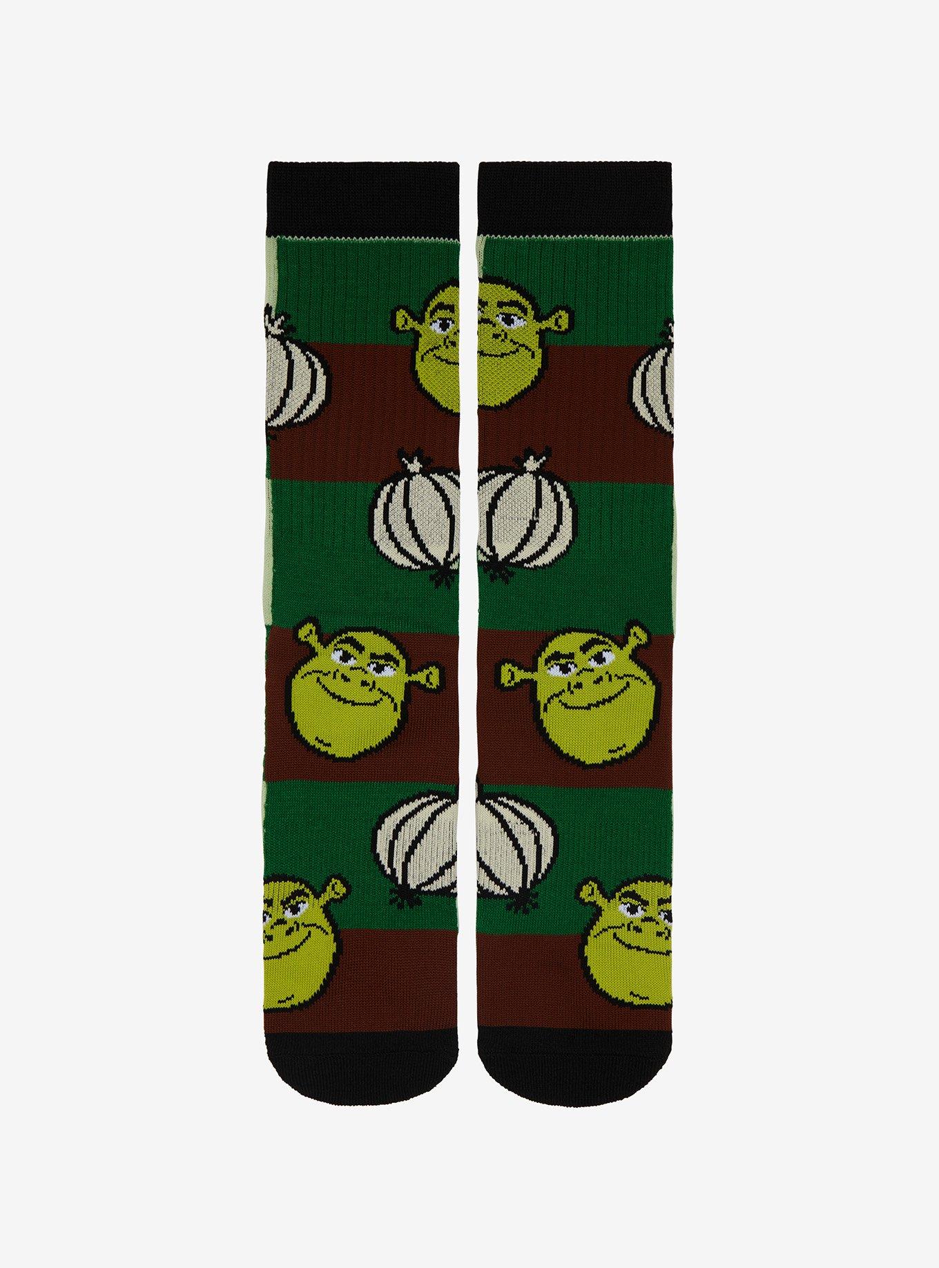 Shrek Patchwork Icons Crew Socks, , hi-res