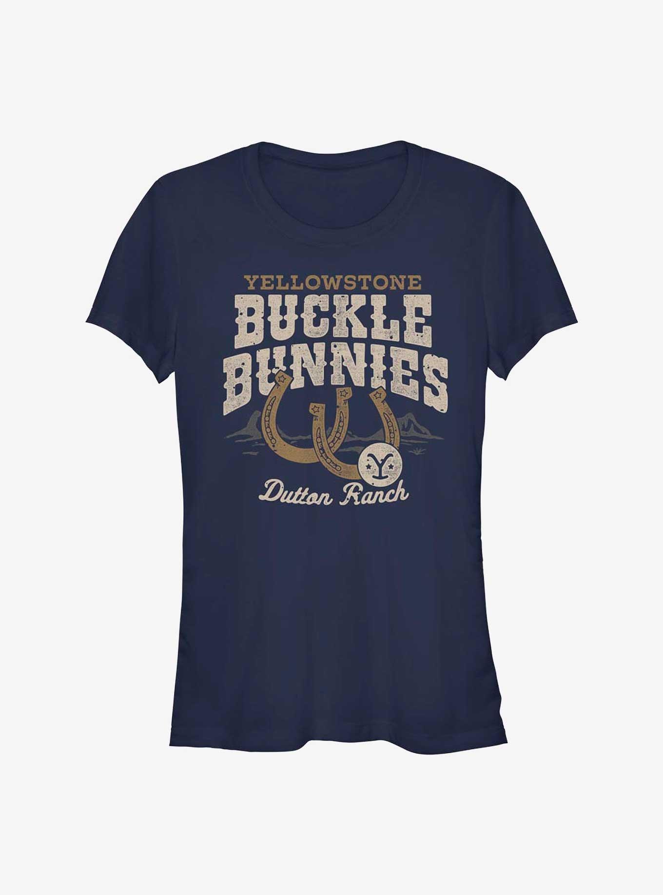 Yellowstone Buckle Bunnies Girls T-Shirt, NAVY, hi-res