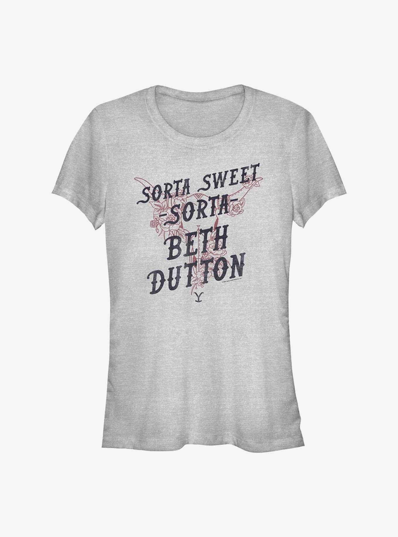 Yellowstone Sorta Sweet Sorta Beth Dutton Girls T-Shirt, ATH HTR, hi-res