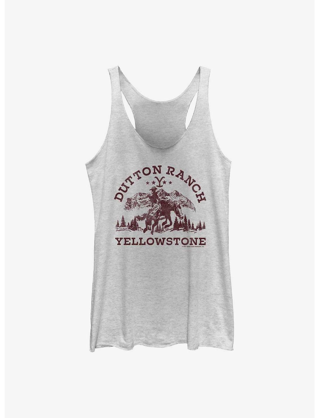 Yellowstone Into The Wild Girls Tank, WHITE HTR, hi-res