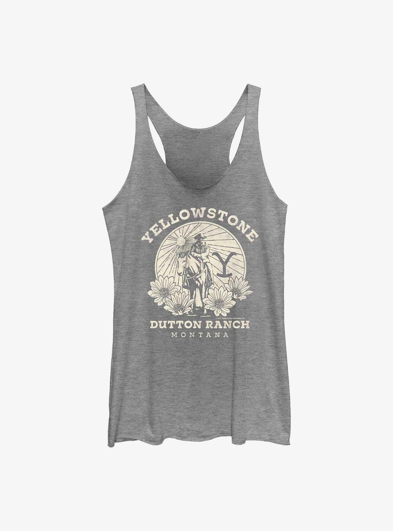 Yellowstone Sunset Cowboy Girls Tank