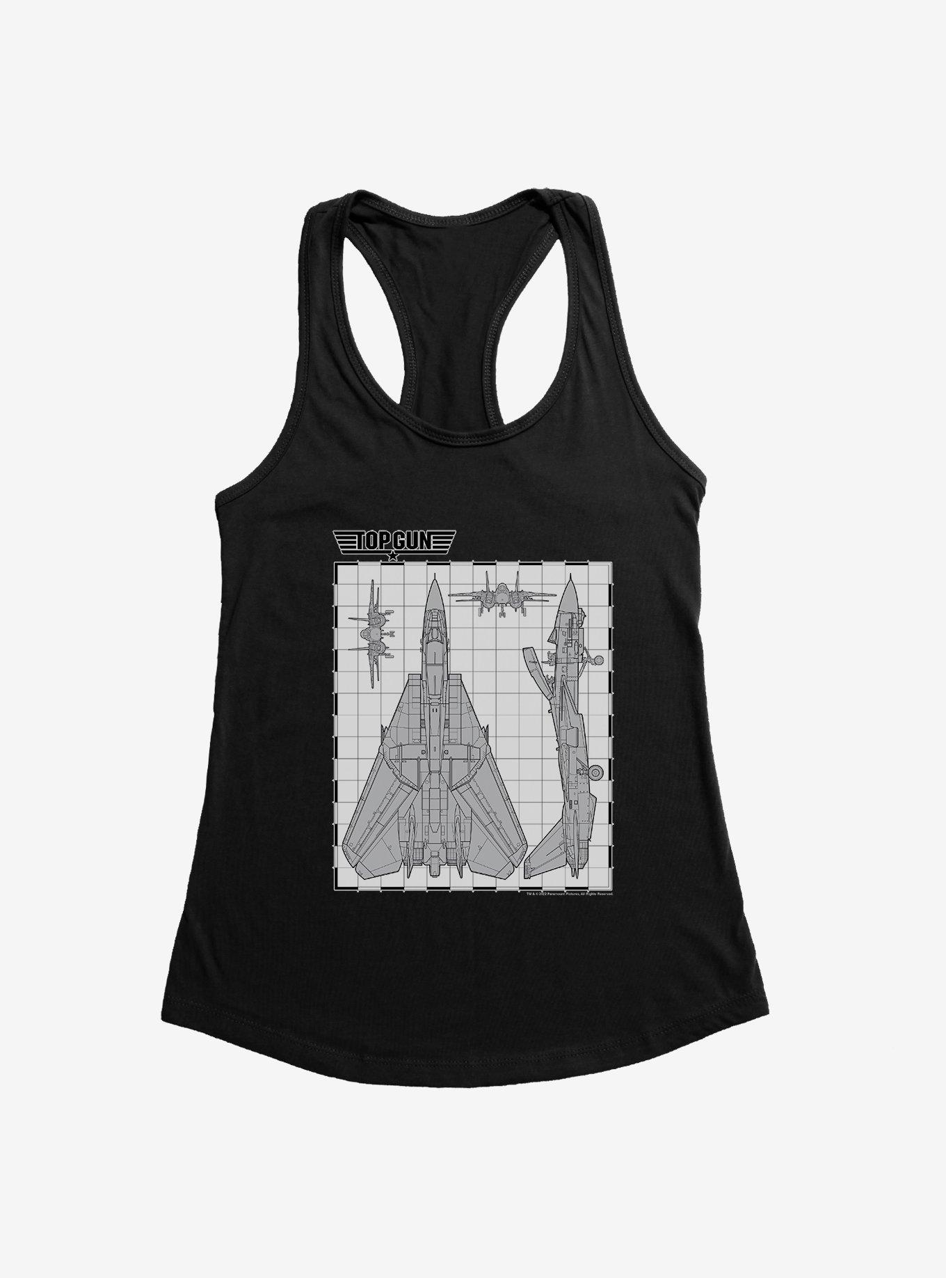 Top Gun Aircraft Grid Womens Tank Top, , hi-res