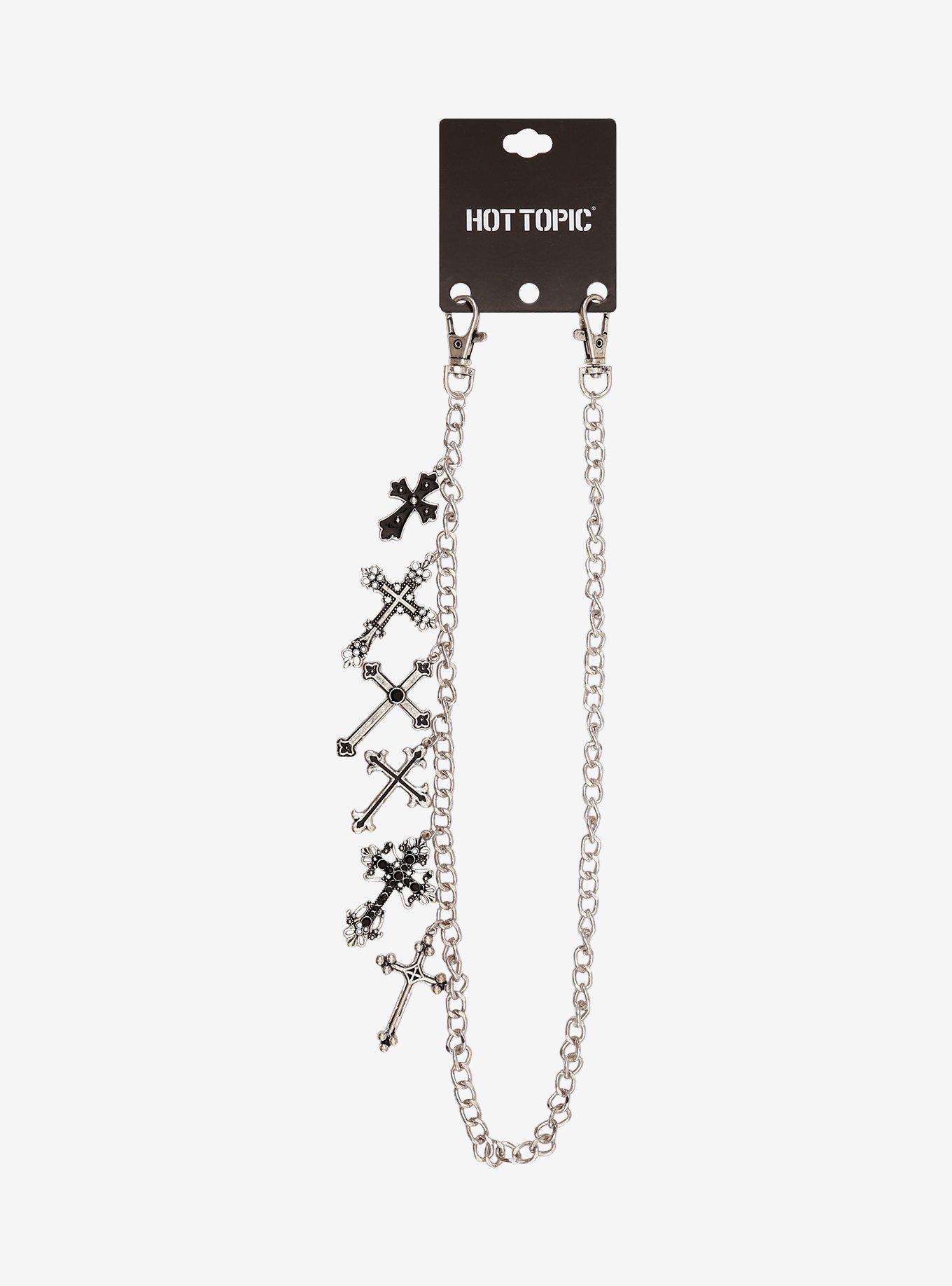 Gothic Crosses 24 Inch Wallet Chain, , hi-res