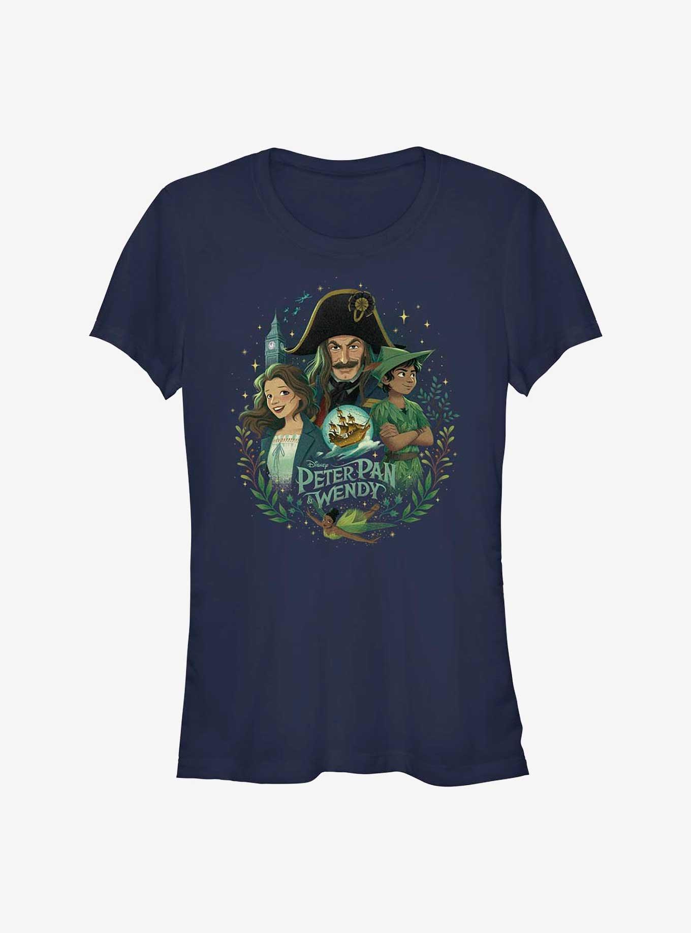 Disney Peter Pan & Wendy Neverland Group Girls T-Shirt, NAVY, hi-res