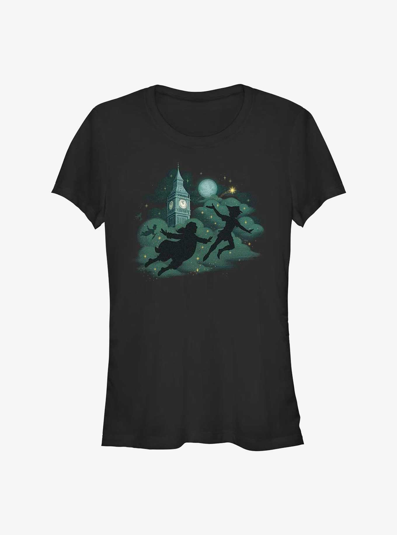 Disney Peter Pan & Wendy Night Flight Shadows Girls T-Shirt, BLACK, hi-res