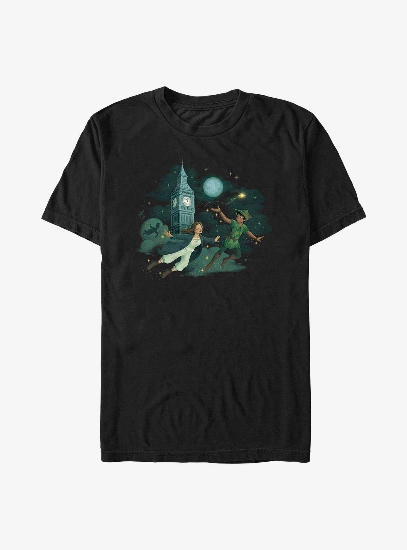 Disney Peter Pan & Wendy Soaring Through London T-Shirt, BLACK, hi-res