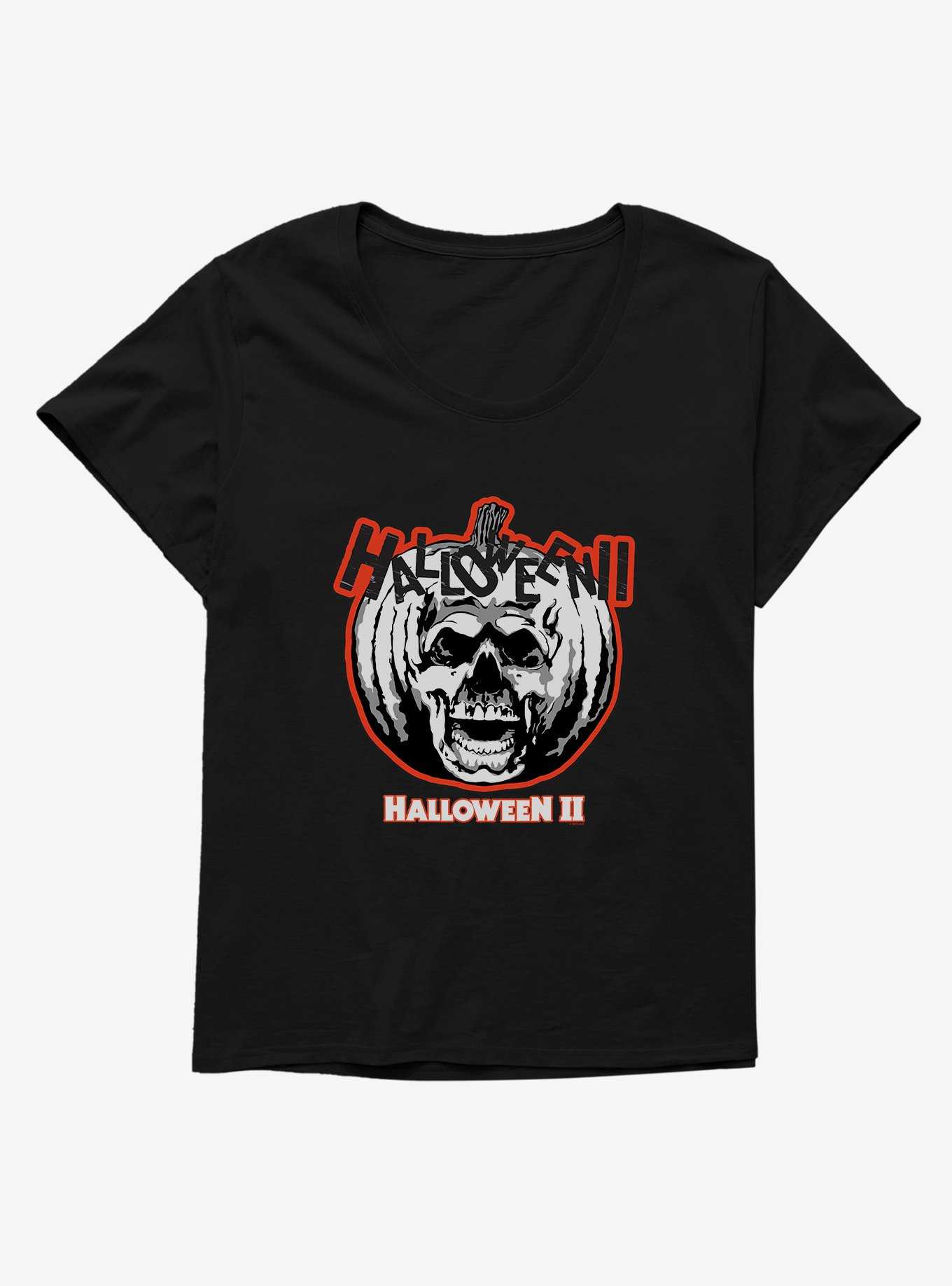 Halloween II Pumpkin Skull Girls T-Shirt Plus Size, , hi-res
