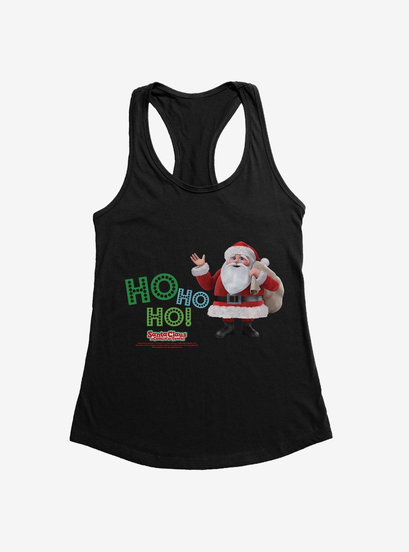 Santa Claus Is Comin' To Town! Ho Ho Ho! Womens Tank Top, , hi-res
