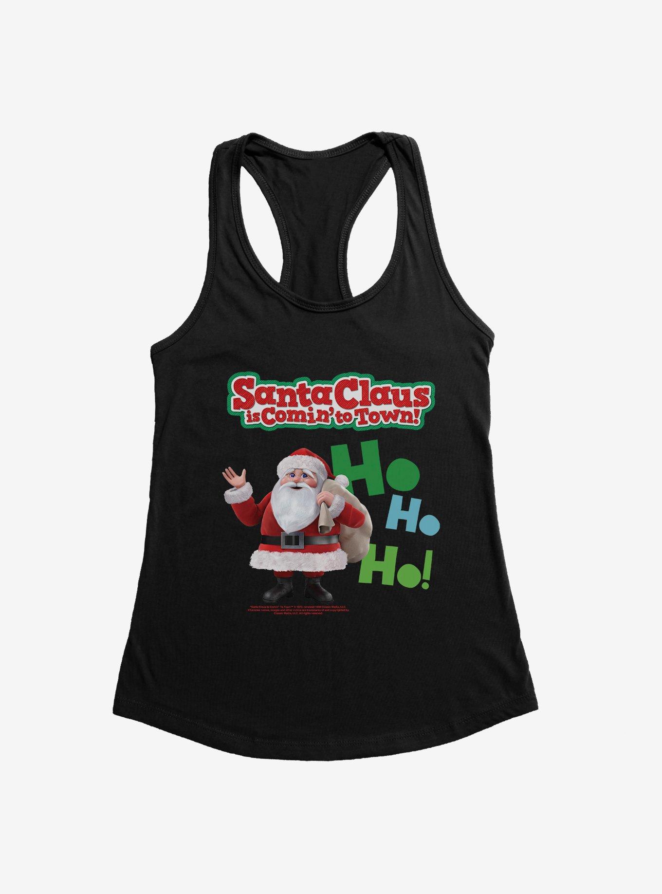 Santa Claus Is Comin' To Town! Ho Ho Ho! Santa Claus Womens Tank Top, , hi-res