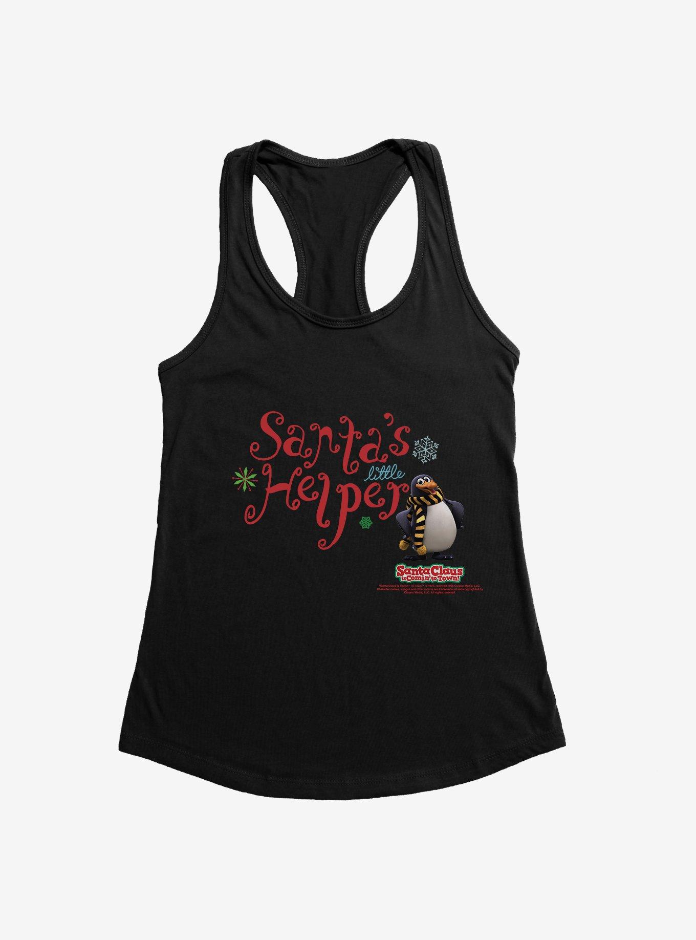 Santa Claus Is Comin' To Town! Santa's Little Helper Womens Tank Top, , hi-res