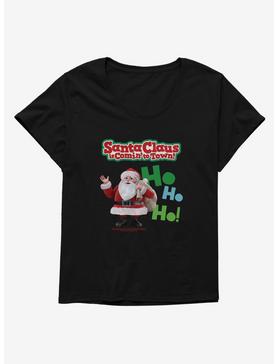 Santa Claus Is Comin' To Town! Ho Ho Ho! Santa Claus Womens T-Shirt Plus Size, , hi-res