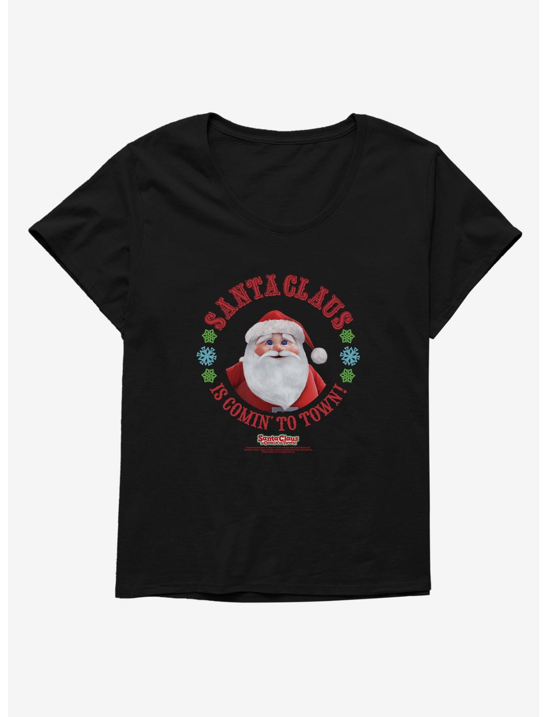 Santa Claus Is Comin' To Town! Santa Claus Womens T-Shirt Plus Size, , hi-res