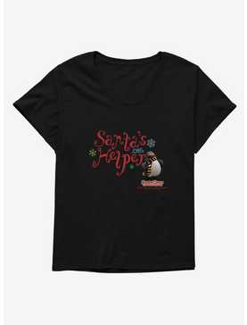 Santa Claus Is Comin' To Town! Santa's Little Helper Womens T-Shirt Plus Size, , hi-res