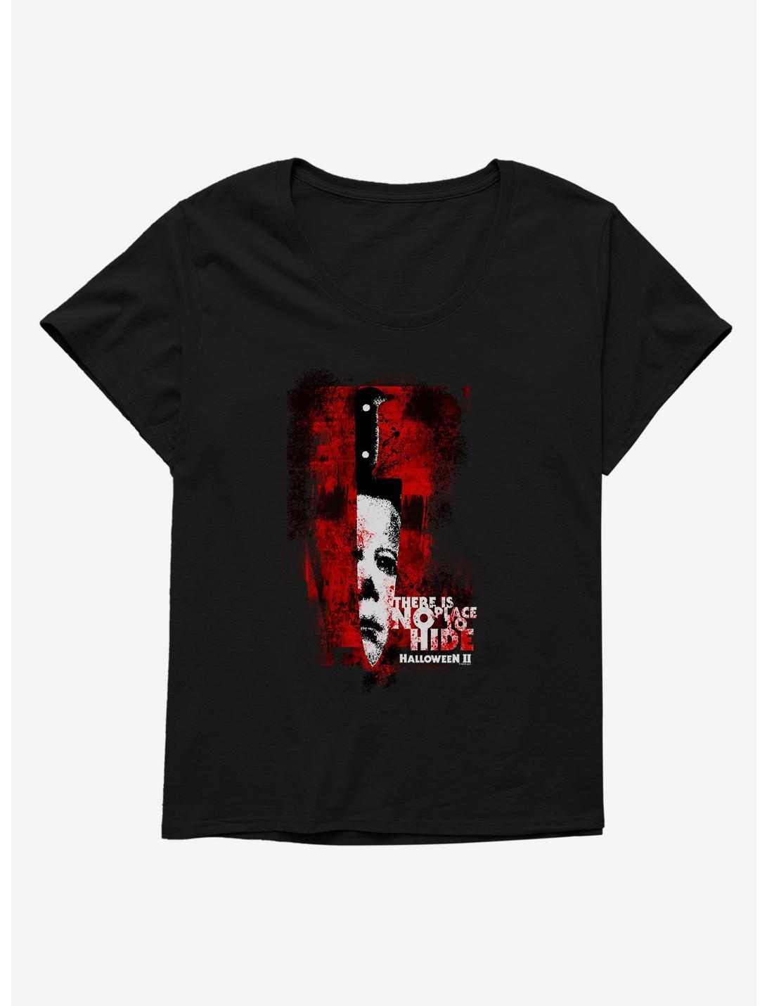 Halloween II There Is No Place To Hide Girls T-Shirt Plus Size, BLACK, hi-res