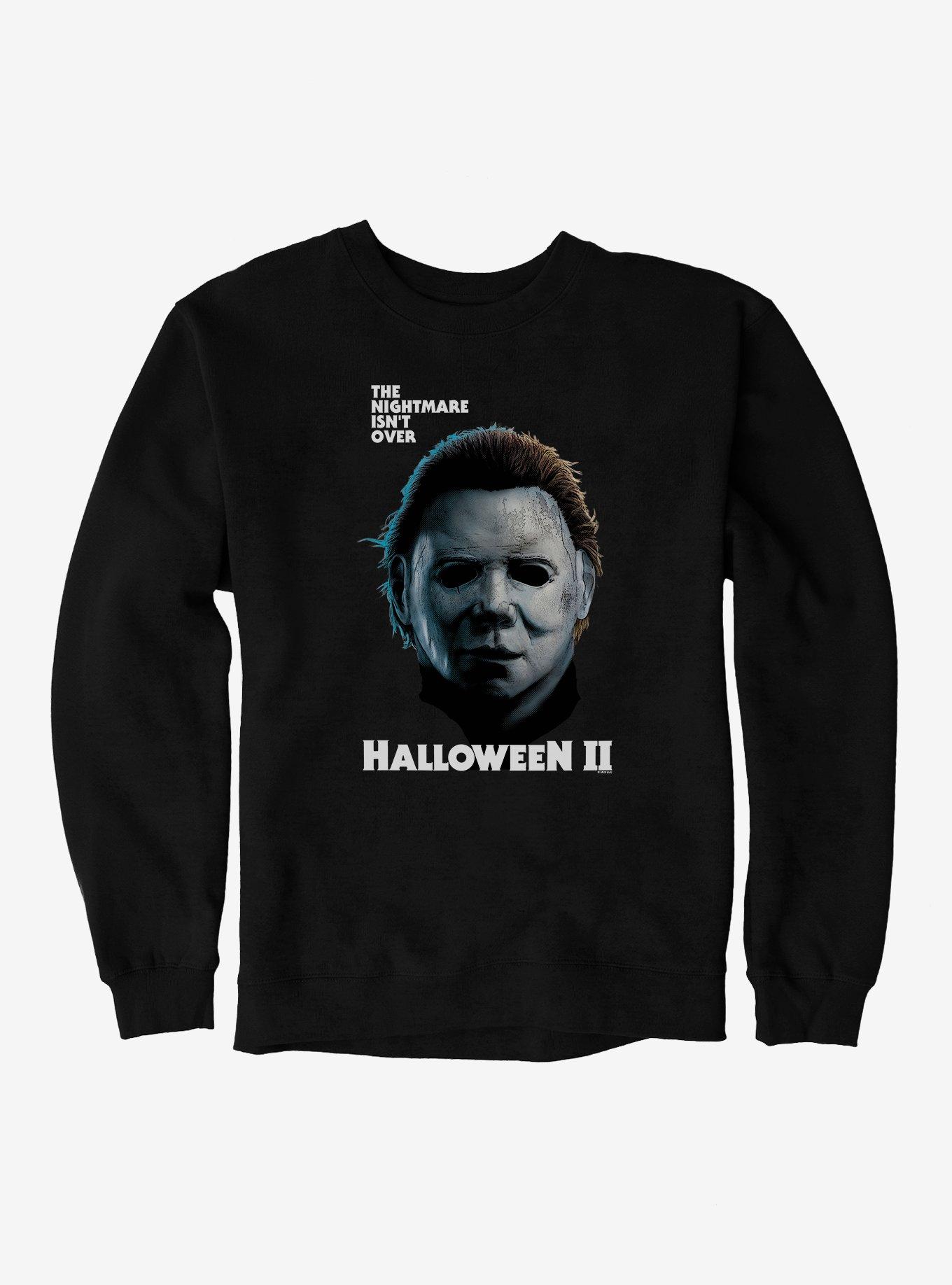 Halloween II The Nightmare Isn't Over Sweatshirt, BLACK, hi-res