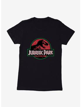 Jurassic Park Holiday Candy Cane Logo Womens T-Shirt, , hi-res