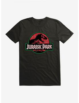 Plus Size Jurassic Park Holiday Candy Cane Logo T-Shirt, , hi-res