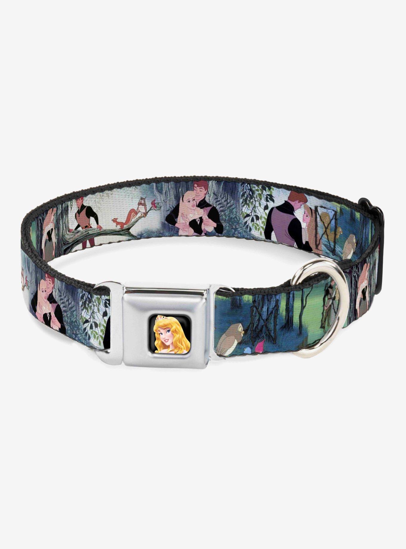 Disney Sleeping Beauty Woods Seatbelt Buckle Dog Collar, , hi-res