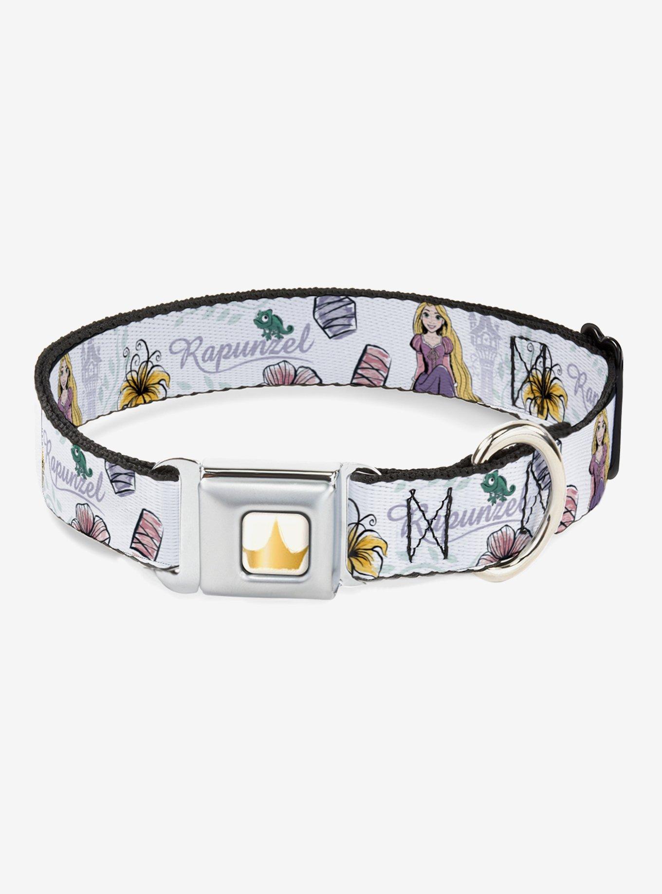 Disney Tangled Rapunzel Castle And Pascual Seatbelt Buckle Dog Collar, , hi-res