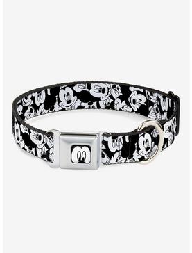 Disney Mickey Mouse Expressions Stacked Seatbelt Buckle Dog Collar, , hi-res