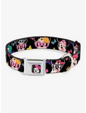Disney Minnie Mouse Expressions Seatbelt Buckle Dog Collar, , hi-res