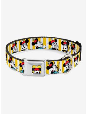 Disney Minnie Mouse Hat Poses Seatbelt Buckle Dog Collar, , hi-res