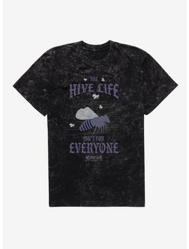 Plus Size Wednesday The Hive Life Isn't For Everyone Mineral Wash T-Shirt, , hi-res