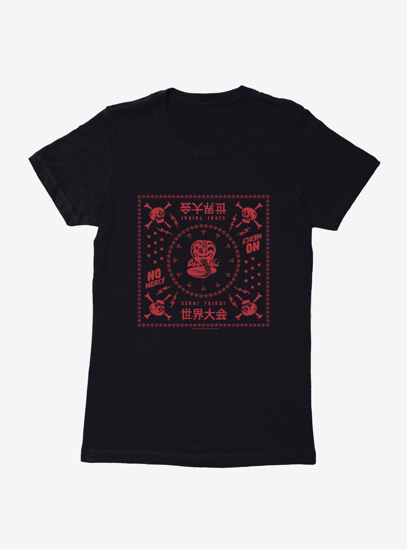 Cobra Kai Snake No Mercy Sekai Taikai Womens T-Shirt, , hi-res