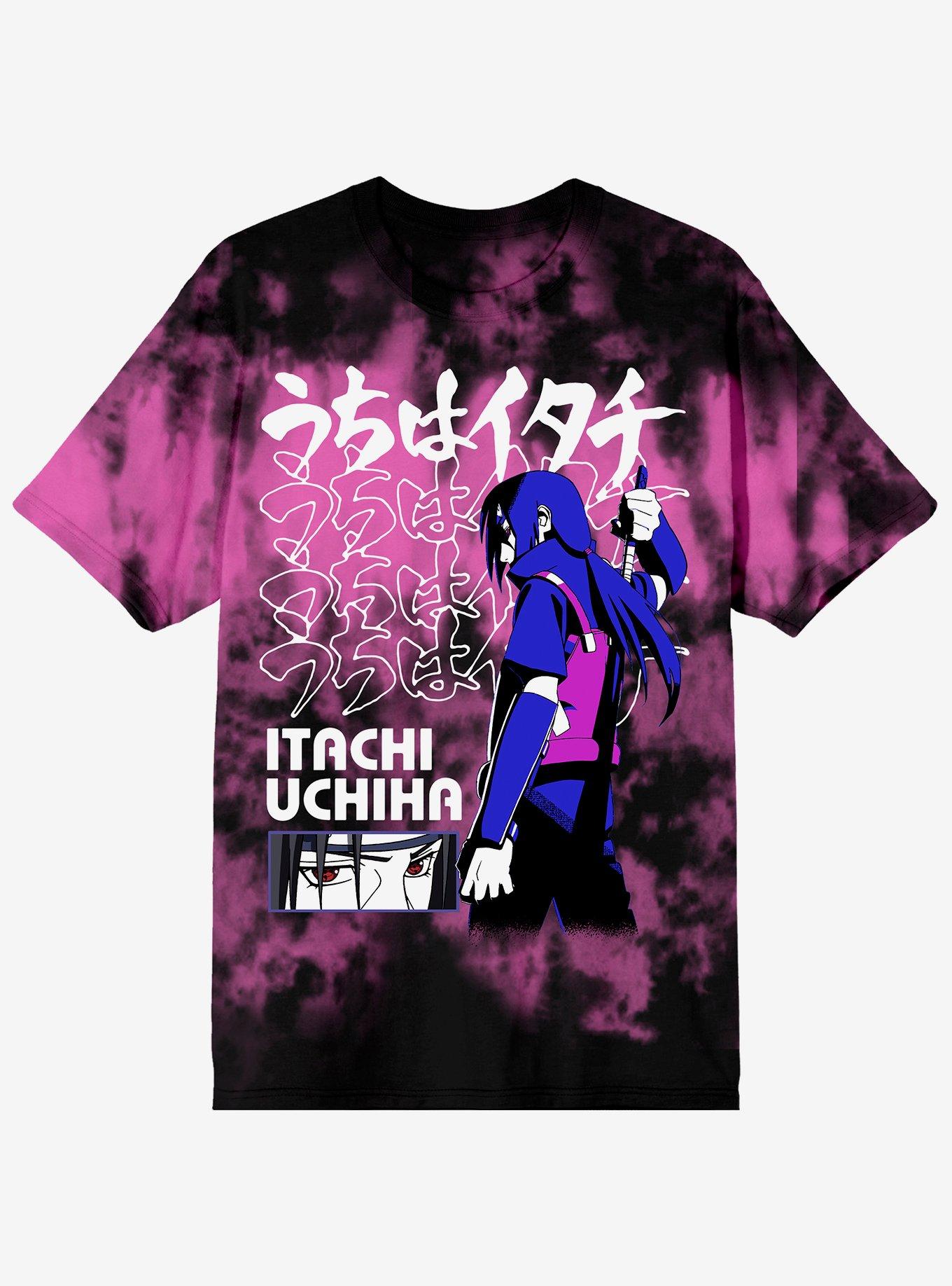 Naruto Shippuden Itachi Anbu Purple Wash T-Shirt, BLACK, hi-res