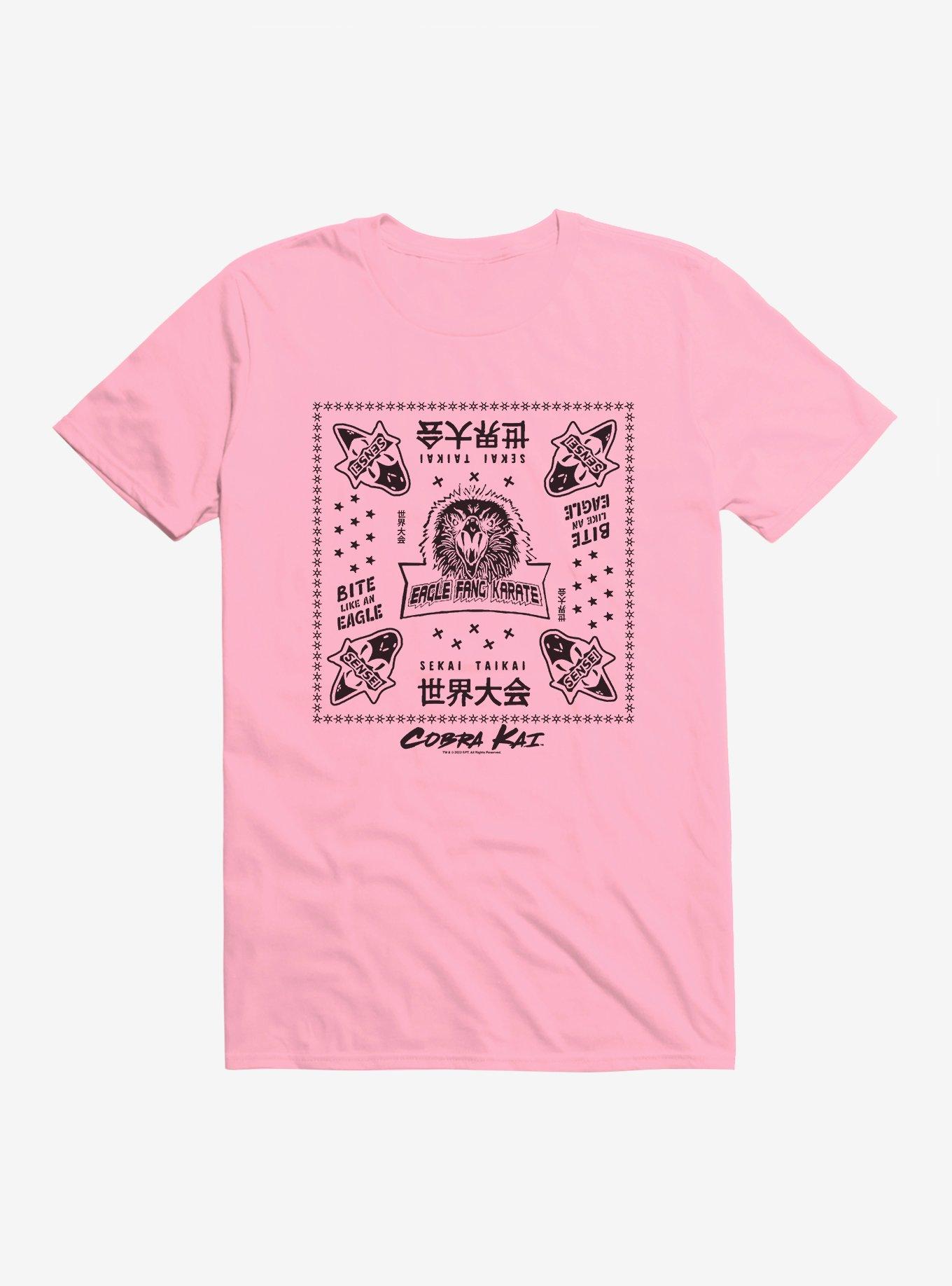 Cobra Kai Eagle Fang Karate Sekai Taikai T-Shirt, LIGHT PINK, hi-res