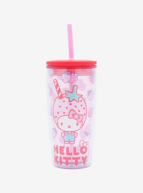 Hello Kitty Strawberries Acrylic Travel Cup | Hot Topic