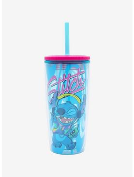 Disney Lilo & Stitch Stitch Jamming Acrylic Travel Cup, , hi-res