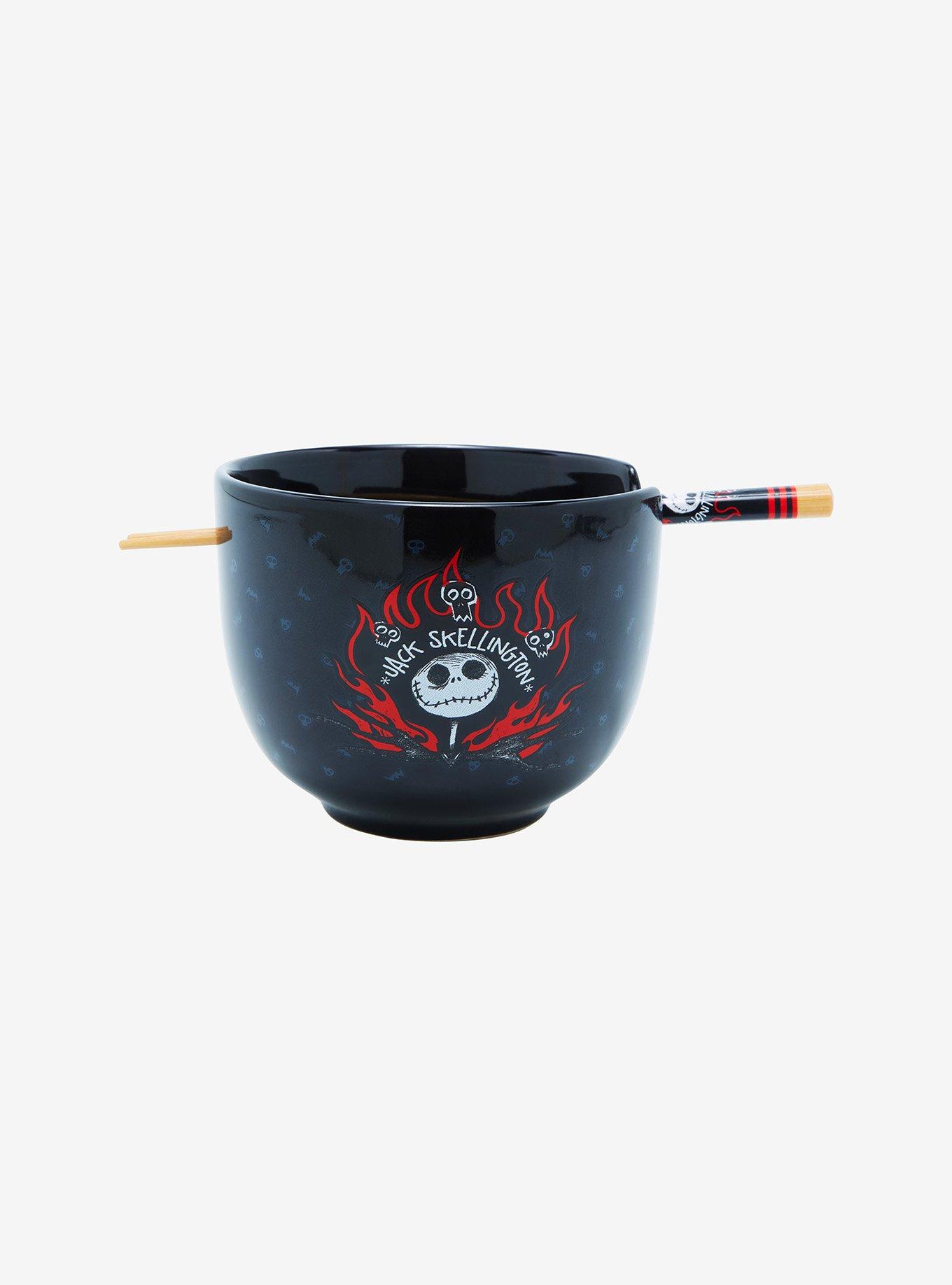 The Nightmare Before Christmas Jack Skellington Ramen Bowl With Chopsticks, , hi-res