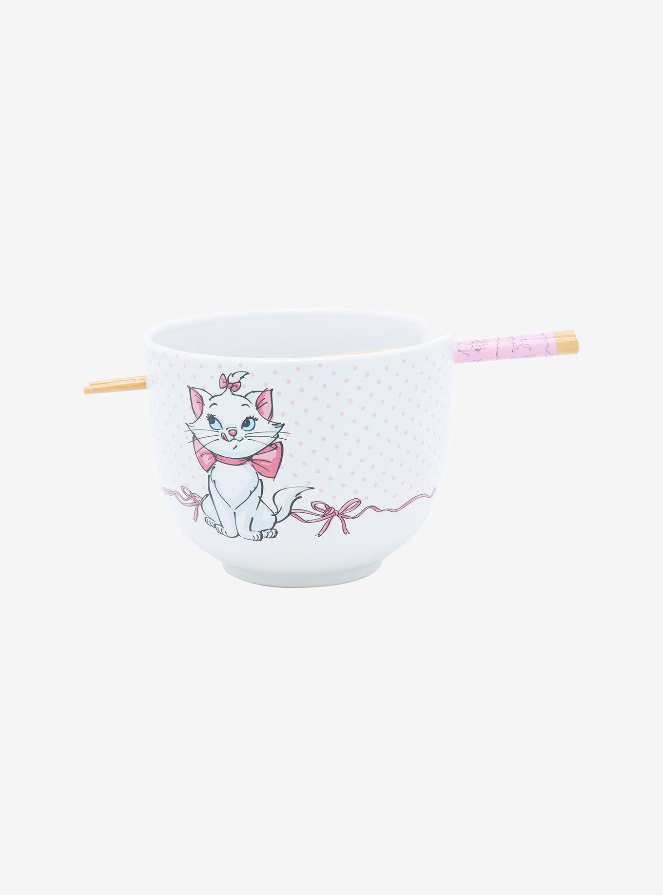 Disney The Aristocats Marie Ribbon Ramen Bowl With Chopsticks, , hi-res