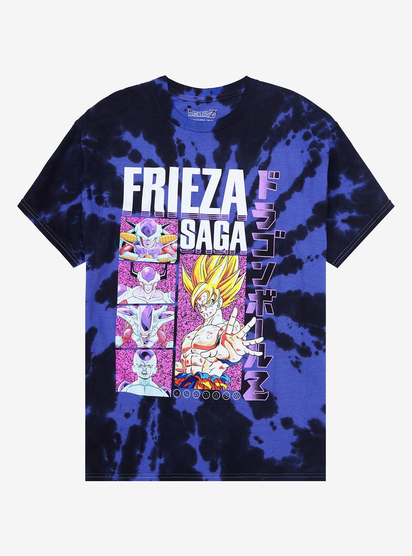 Dragon Ball Z Frieza Saga Character Layout Boy's Navy Blue T-shirt