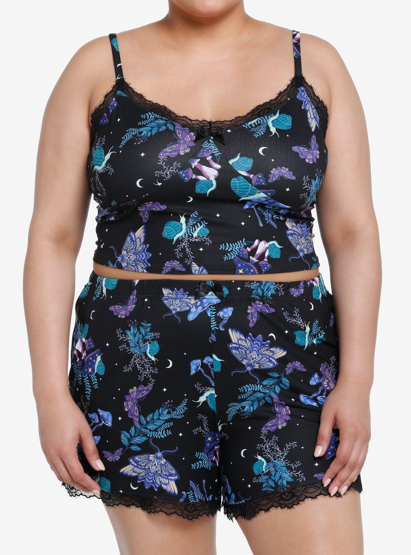 Witchy Mushroom Butterfly Lounge Set Plus Size, MULTI, hi-res