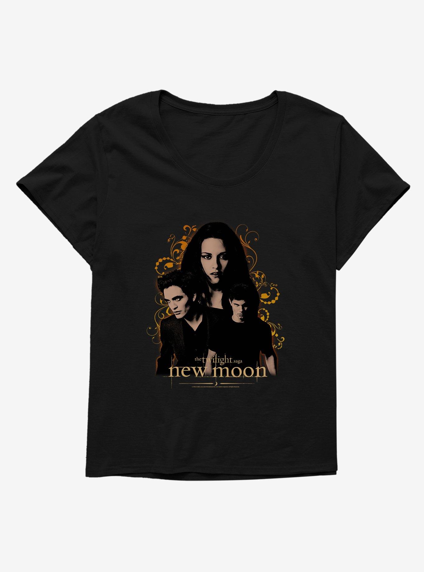 Twilight New Moon Group Girls T-Shirt Plus Size, BLACK, hi-res