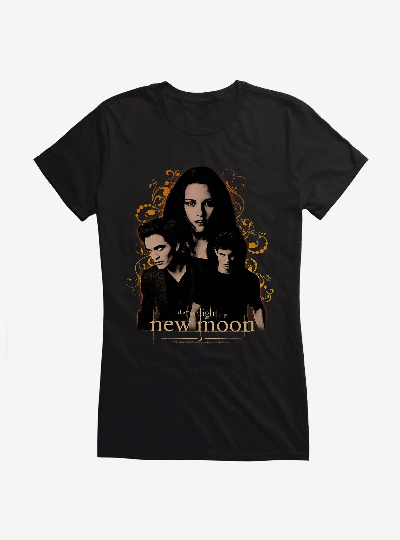 Twilight New Moon Group Girls T-Shirt, BLACK, hi-res