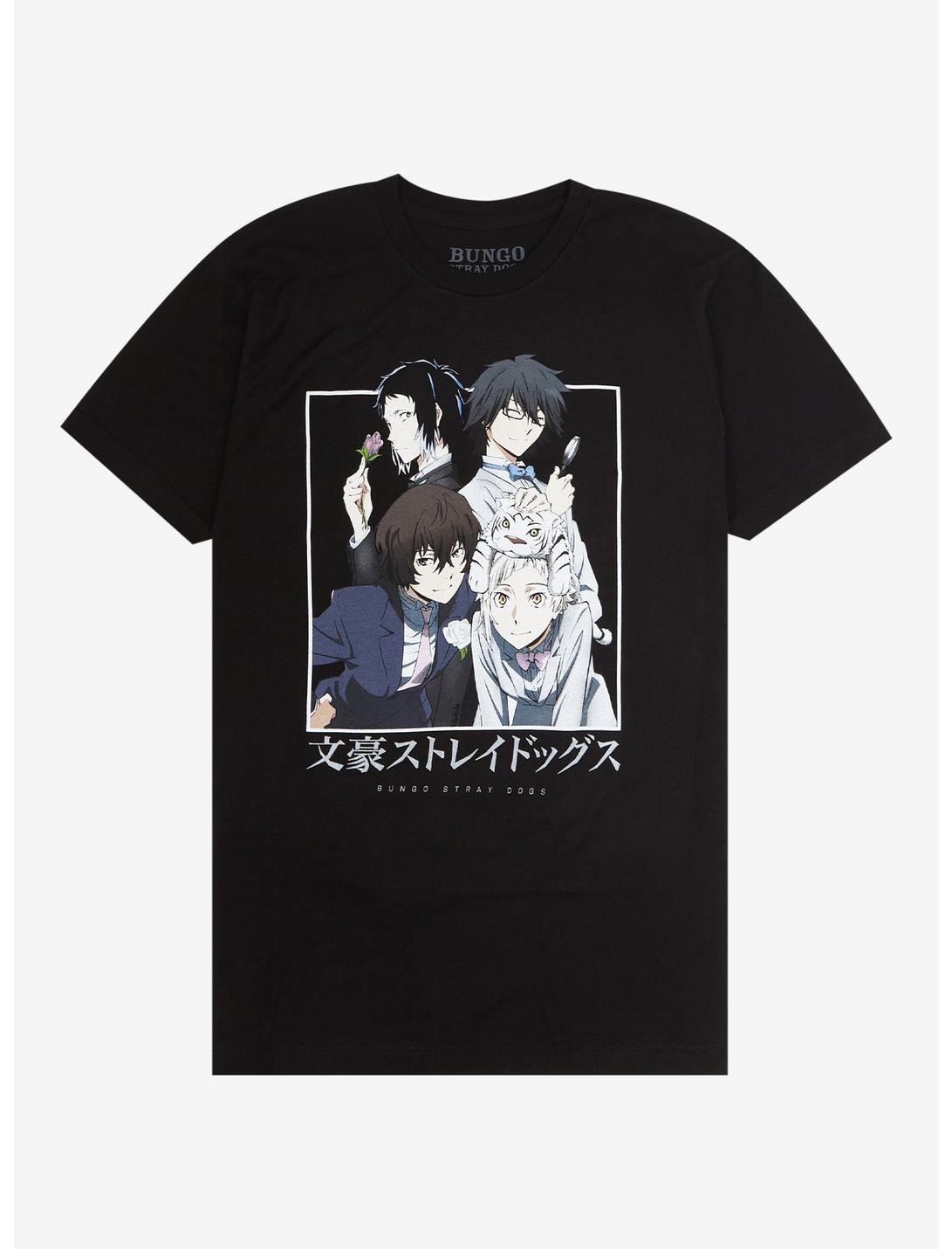 Bungo Stray Dogs Group Formal Suits T-Shirt, BLACK, hi-res