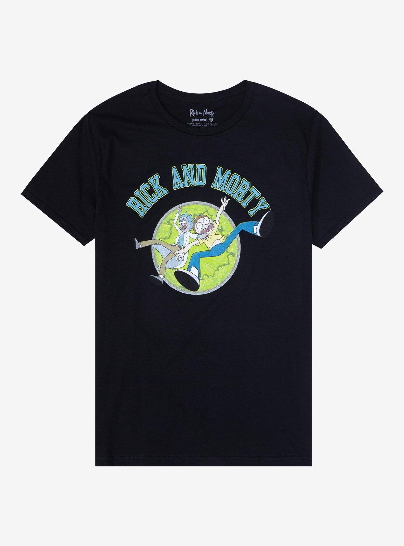Rick And Morty Portal Gun Men's T-Shirt – Loot Crate Exclusive (Blue, Size Regular)