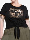 Her Universe Indiana Jones Cave Scene Girls Tie-Front T-Shirt Plus Size, MULTI, hi-res