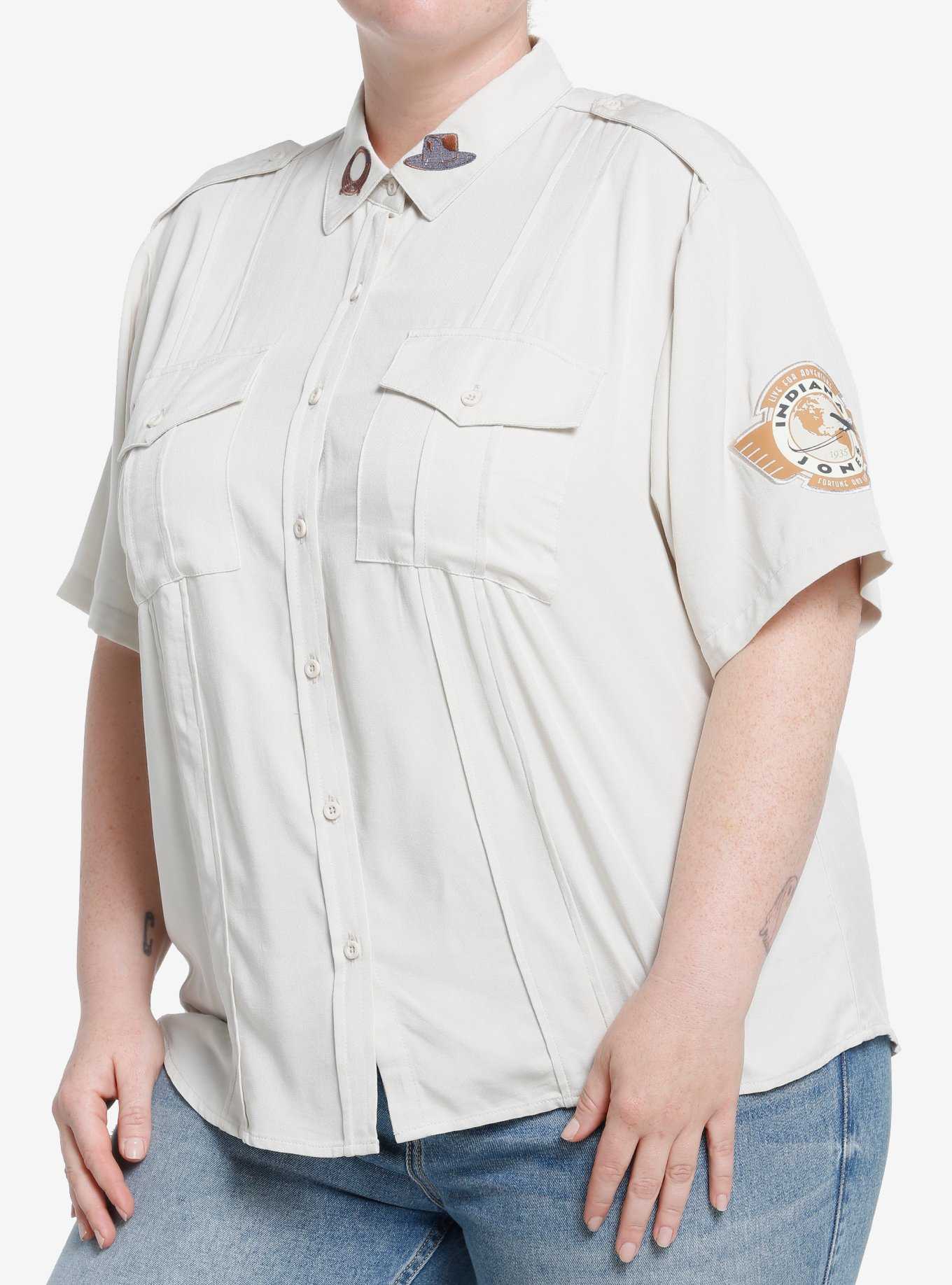 Her Universe Indiana Jones Expedition Girls Woven Button-Up Plus Size, , hi-res