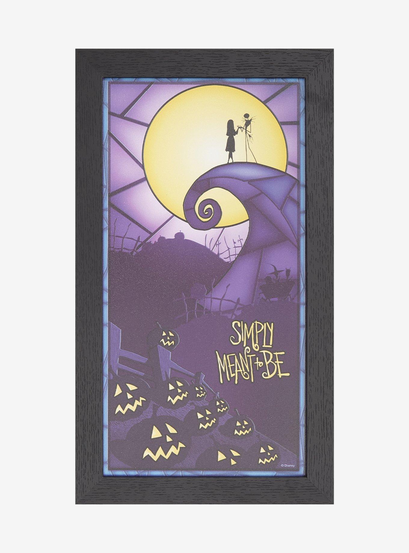 The Nightmare Before Christmas Spiral Hill Stained Glass Wall Art, , hi-res