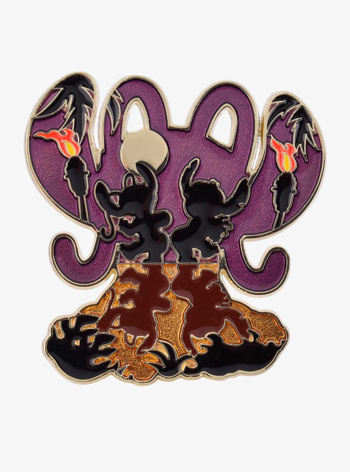 Disney Lilo & Stitch: The Series Angel & Stitch Dance Silhouette Enamel Pin - BoxLunch Exclusive, , hi-res