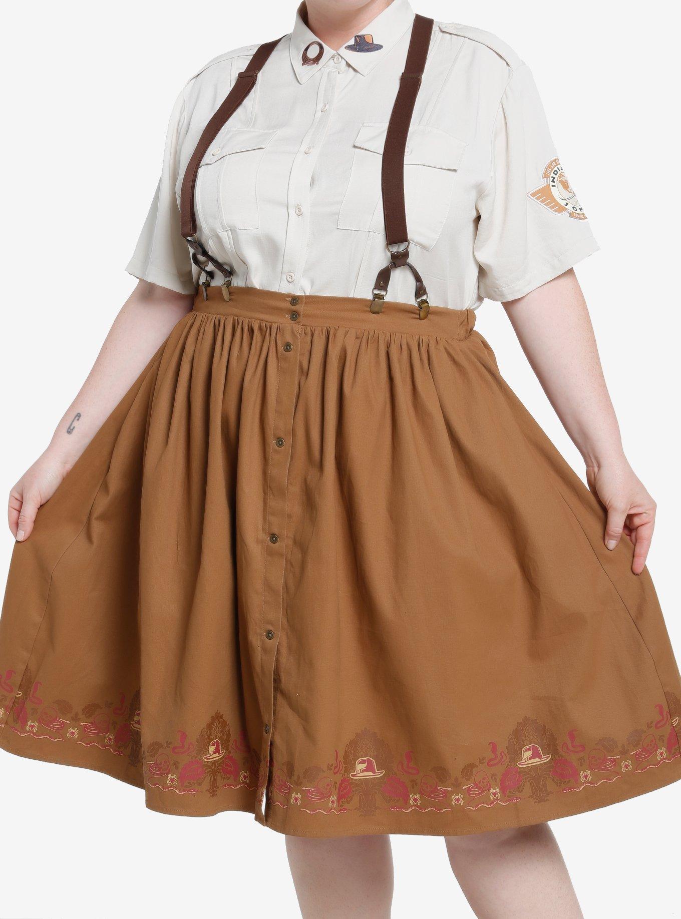 Her Universe Indiana Jones Icons Suspender Retro Skirt Plus Size