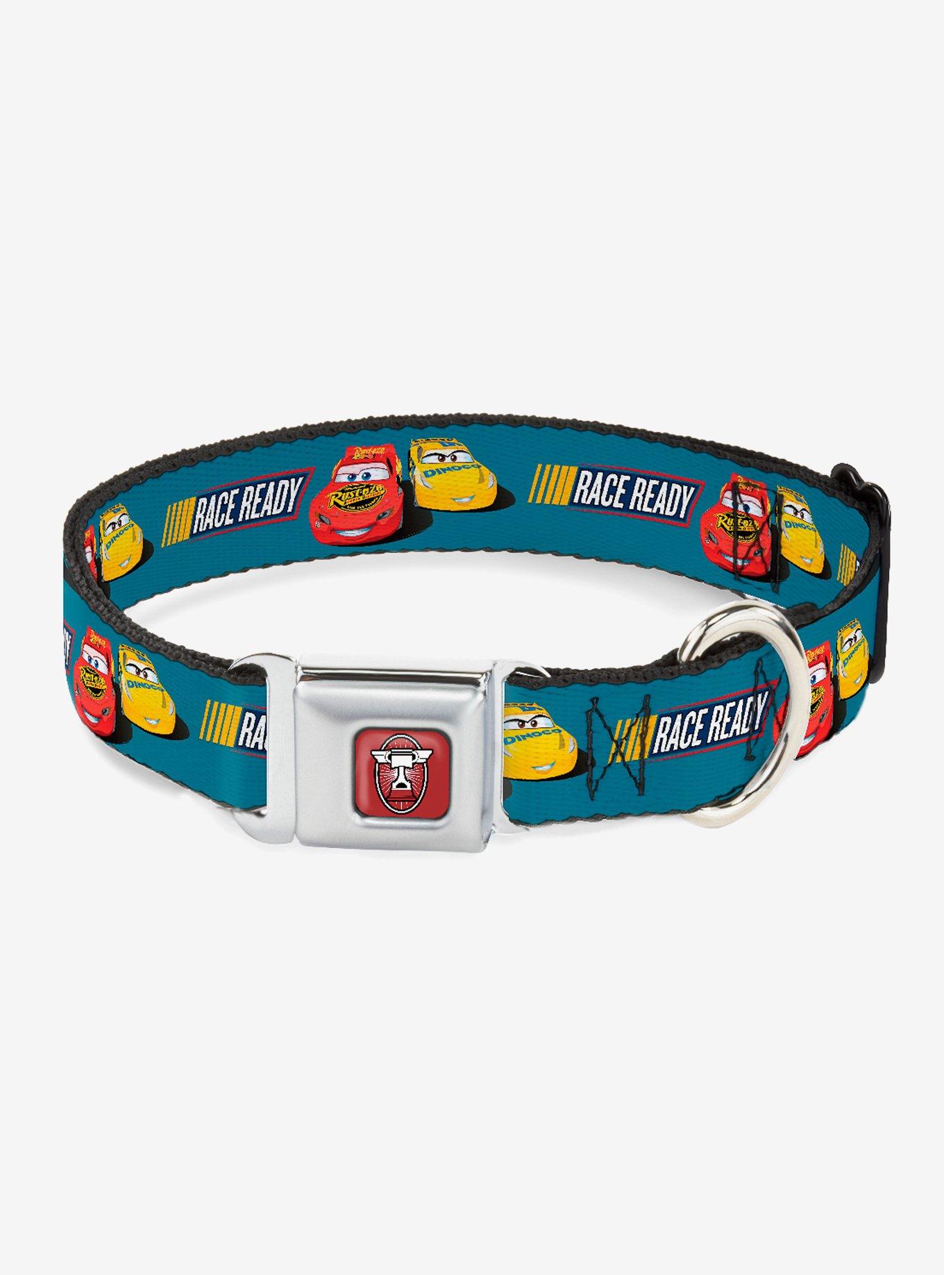 Disney Pixar Cars 3 Lightning Mcqueen Cruz Ramirez Seatbelt Buckle Dog Collar, , hi-res